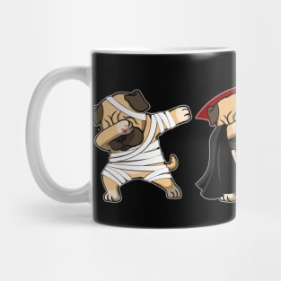 Pug Dabing Horror Halloween T-shirt Mug